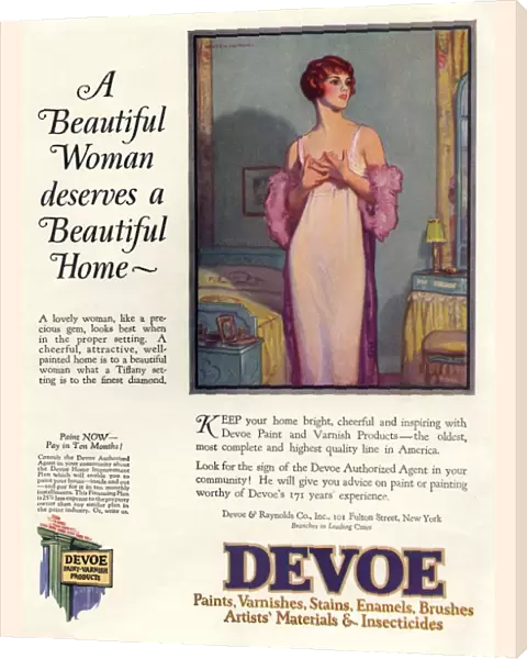 Devoe varnish 1920s USA CC portraits night dresses