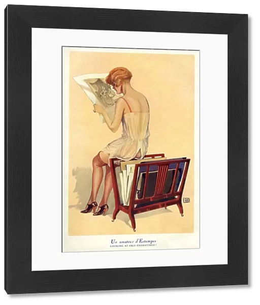 Woman reading 1920s UK portraits reading glamour CC