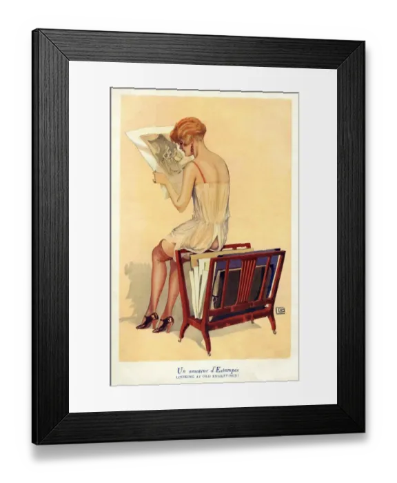Framed Print : Woman reading 1920s UK portraits reading glamour CC Framed Print : Woman reading 1920s UK portraits reading glamour CC