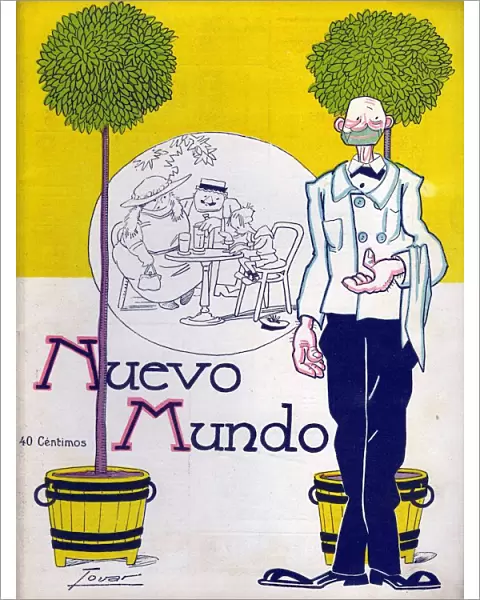 Nuevo Mundo 1920 1920s Spain magazines cc waiters restaurants cafes