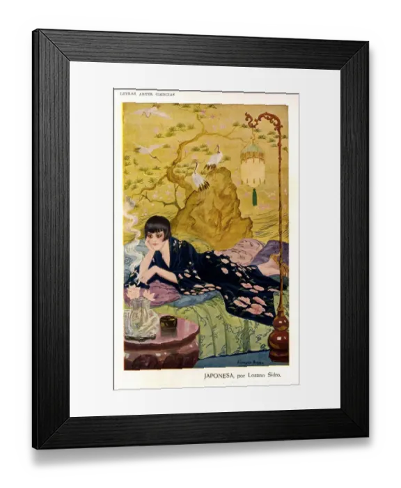 Framed Print : Woman relaxing 1920s Spain cc woman women exoric oriental relaxing interiors Framed Print : Woman relaxing 1920s Spain cc woman women exoric oriental relaxing interiors