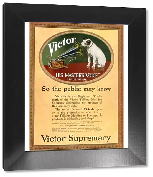 HMV Victor 1920s UK cc nipper dogs logos his masters voice masters