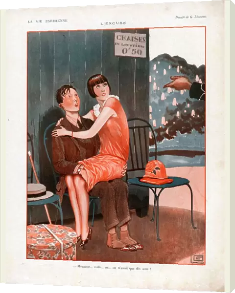 La Vie Parisienne 1925 1920s France cc snogging kissing couples kisses