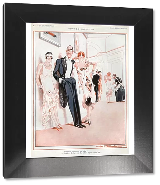 La Vie Parisienne 1926 1920s France cc party monacles art deco mens womens eveningwear
