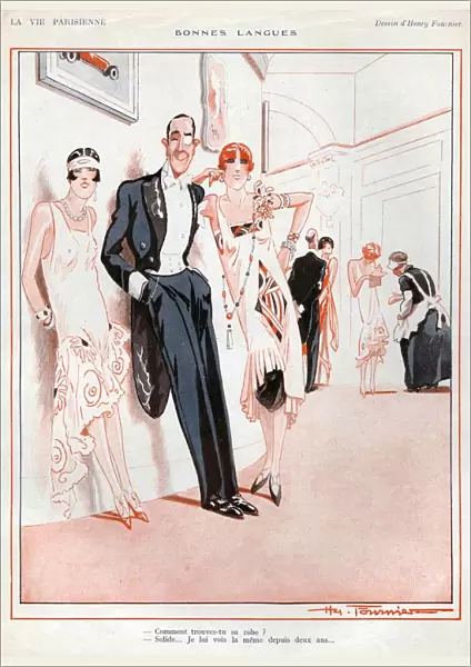 La Vie Parisienne 1926 1920s France cc party monacles art deco mens womens eveningwear