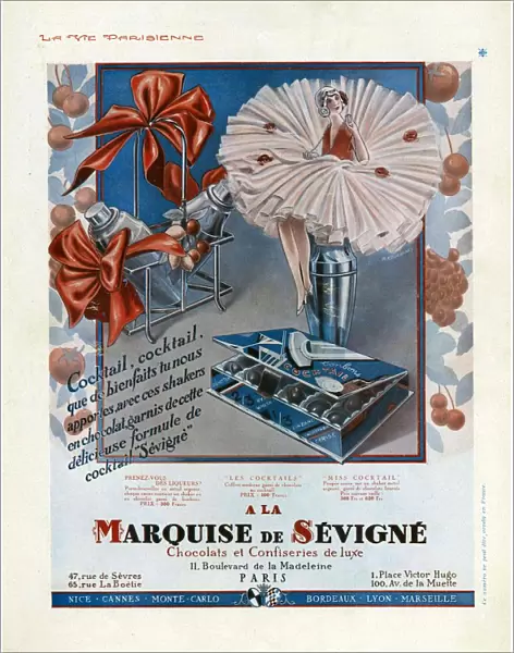 Marquise de Sevigne 1929 1920s France cc chocolates confectionery