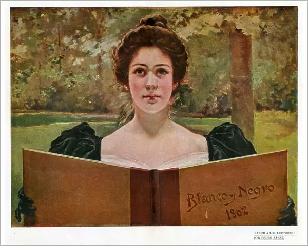 Woman Reading 1902 1900s Spain cc reading
