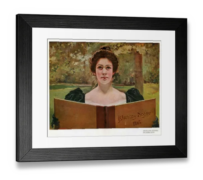 Framed Print : Woman Reading 1902 1900s Spain cc reading Framed Print : Woman Reading 1902 1900s Spain cc reading