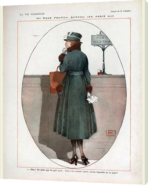 La Vie Parisienne 1917 1910s France cc post office
