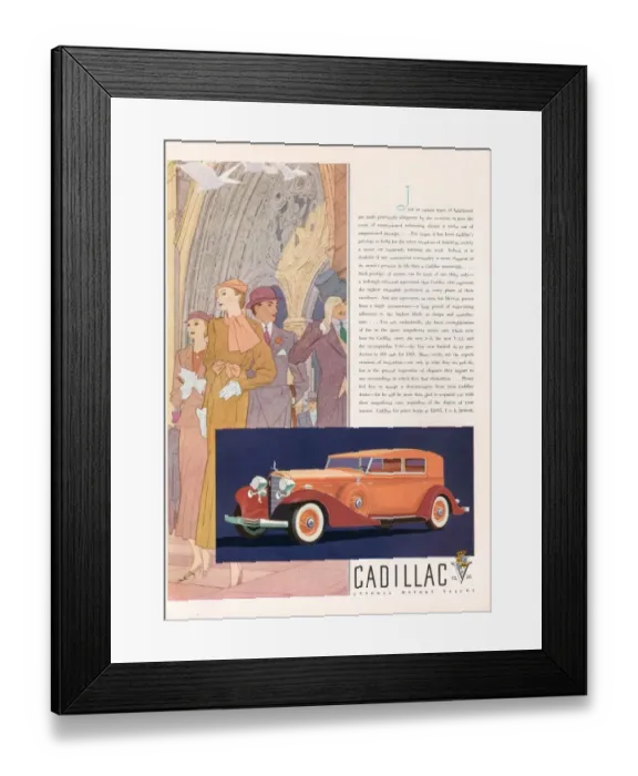 Framed Print : Cadillac 1933 1930s USA cc cars Cadillac Framed Print : Cadillac 1933 1930s USA cc cars Cadillac