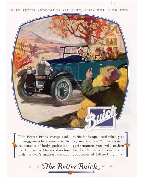 Buick 1925 1920s USA cc cars autumn seasons waving