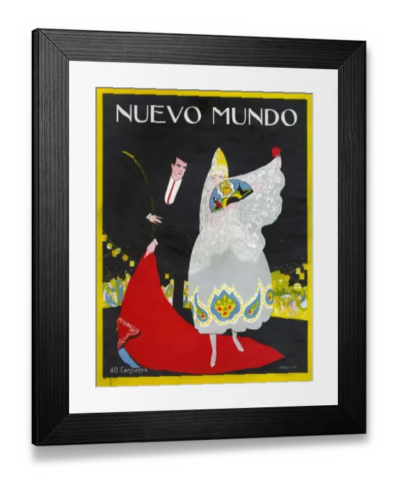Framed Print : Nuevo Mundo 1920 1920s Spain cc womens brides chivalry