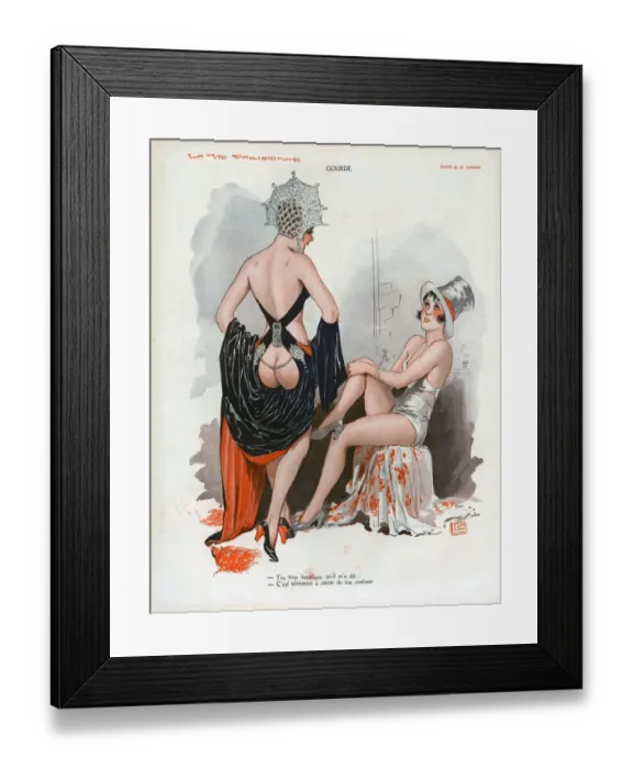 Framed Print : La Vie Parisienne 1931 1930s France cc buttocks bums naked nude glamour showgirls Framed Print : La Vie Parisienne 1931 1930s France cc buttocks bums naked nude glamour showgirls