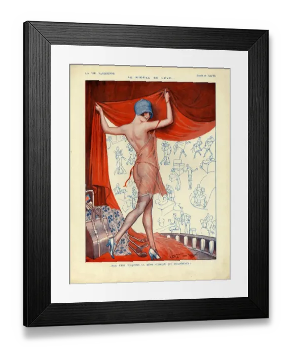 Framed Print : La Vie Parisienne 1927 1920s France cc glamour Framed Print : La Vie Parisienne 1927 1920s France cc glamour