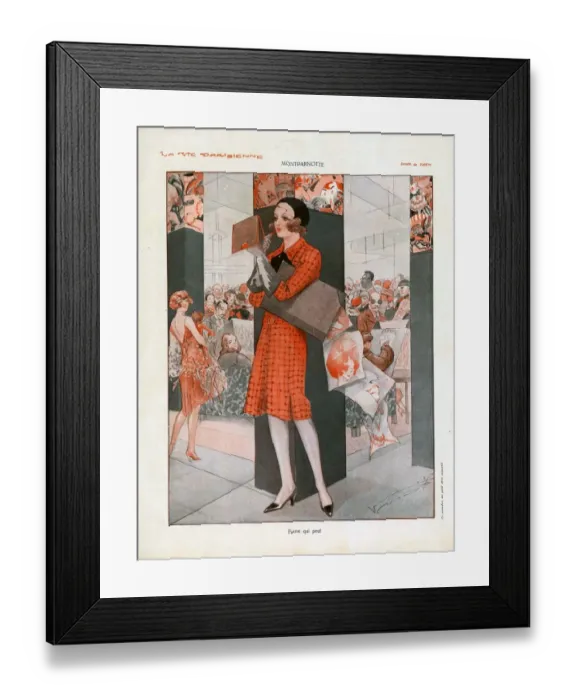 Framed Print : La Vie Parisienne 1930 1930s France cc artists models