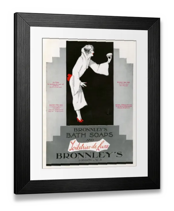 Framed Print : Bronnleys 1920s UK CC bromleys soap art deco Framed Print : Bronnleys 1920s UK CC bromleys soap art deco