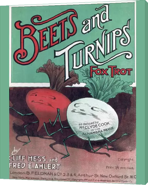 B Feldman & Co 1920s UK cc and company vegetables fox trot beetroots turnips songs