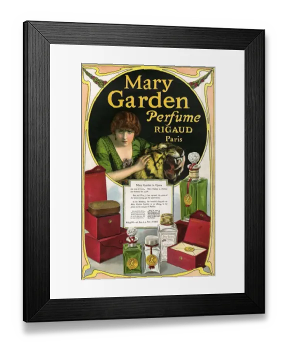 Framed Print : Mary Garden 1920s USA CC womens tigers rigaud Framed Print : Mary Garden 1920s USA CC womens tigers rigaud