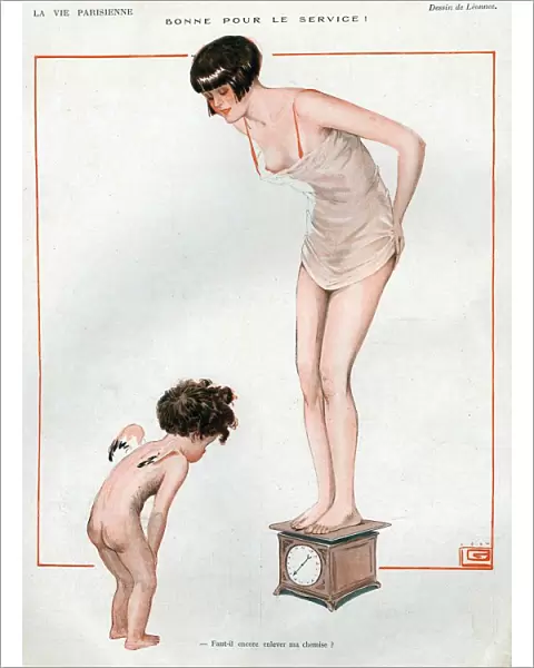 La Vie Parisienne 1924 1920s France cc cherubs erotica scales