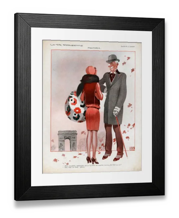 Framed Print : La Vie Parisienne 1928 1920s France cc autumn leaves monocles sugar daddy daddies Framed Print : La Vie Parisienne 1928 1920s France cc autumn leaves monocles sugar daddy daddies