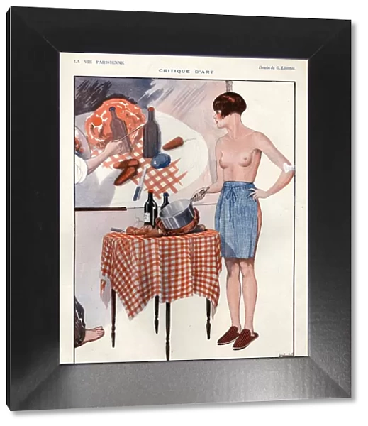La Vie Parisienne 1925 1920s France cc erotic cooking topless nude naked chefs