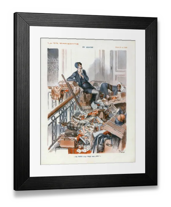 Framed Print : La Vie Parisienne 1929 1920s France cc holiday last minute packing luggage holidays Framed Print : La Vie Parisienne 1929 1920s France cc holiday last minute packing luggage holidays