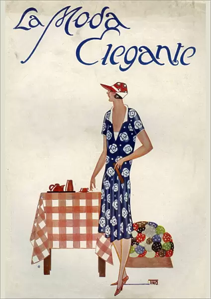 La Moda Elegante 1920s Spain cc magazines womens dresses tea coffee