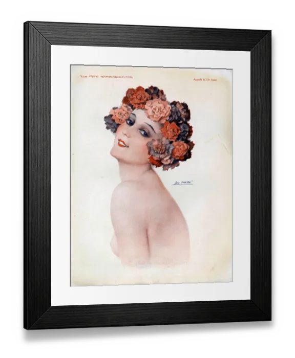 Framed Print : La Vie Parisienne 1924 1920s France cc nudes erotica naked flowers Framed Print : La Vie Parisienne 1924 1920s France cc nudes erotica naked flowers