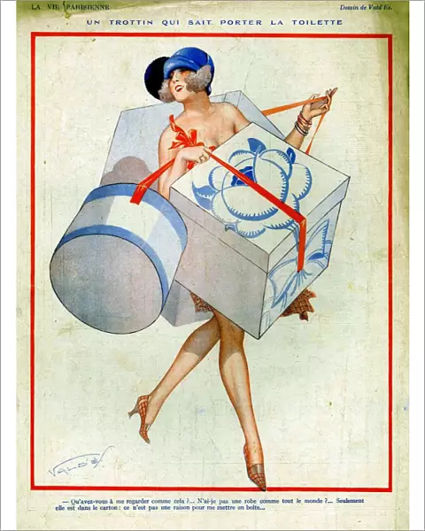 La Vie Parisienne 1925 1920s France cc shopping hats womens