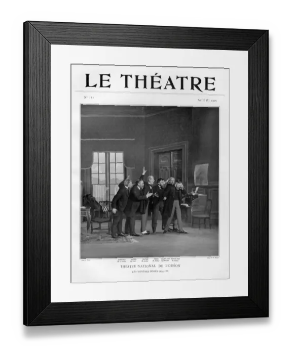 Framed Print : Le Theatre 1905 1900s France magazines humour Framed Print : Le Theatre 1905 1900s France magazines humour
