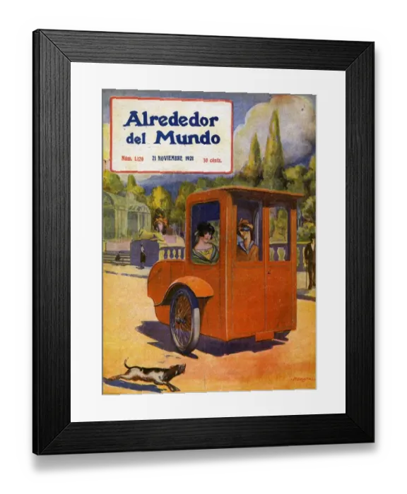 Framed Print : Alrededor del Mundo 1921 1920s Spain cc Framed Print : Alrededor del Mundo 1921 1920s Spain cc