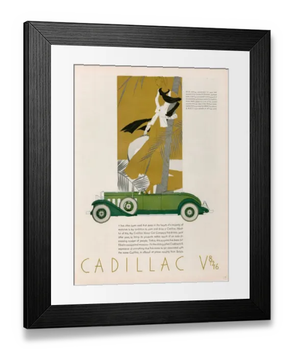 Framed Print : Cadillac 1931 1930s USA cc cars art Deco Framed Print : Cadillac 1931 1930s USA cc cars art Deco