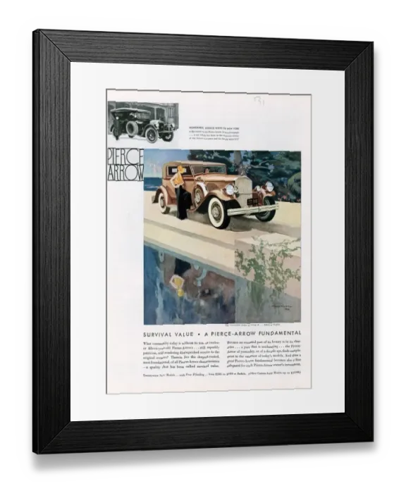 Framed Print : Pierce Arrow 1931 1930s USA cc cars Pierce Arrow Framed Print : Pierce Arrow 1931 1930s USA cc cars Pierce Arrow