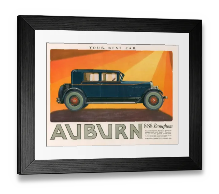 Framed Print : Aubern 1926 1920s USA cc cars Framed Print : Aubern 1926 1920s USA cc cars