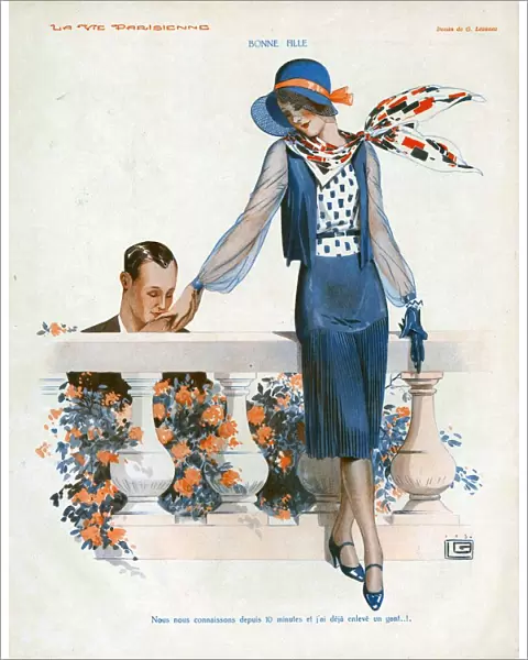 La Vie Parisienne 1910s France cc chivalry chivalrous good manners kissing hands
