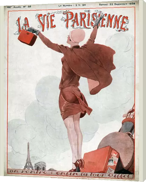 La Vie Parisienne 1928 1920s France cc Paris The Eiffel tower travel holidays