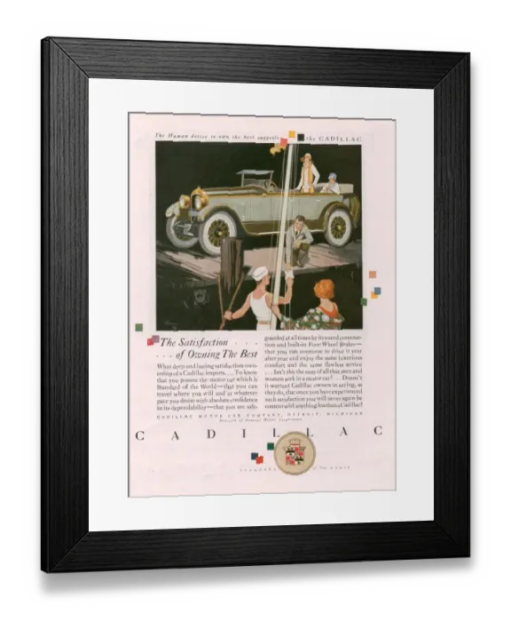 Framed Print : Cadillac 1925 1920s USA cc cars Framed Print : Cadillac 1925 1920s USA cc cars