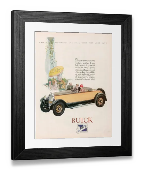 Framed Print : Buick 1927 1920s USA cc cars Framed Print : Buick 1927 1920s USA cc cars