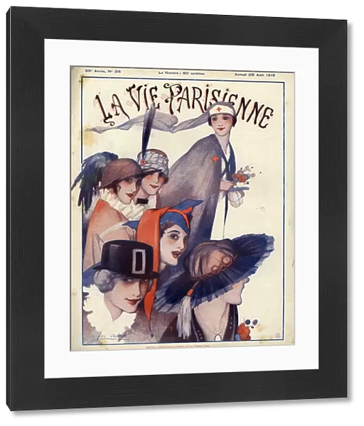 La Vie Parisienne 1915 1910s France cc womens hats