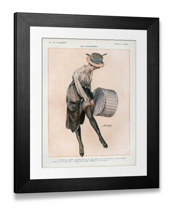 Framed Print : La Vie Parisienne 1916 1910s France cc hats womens stockings hat boxes shopping Framed Print : La Vie Parisienne 1916 1910s France cc hats womens stockings hat boxes shopping