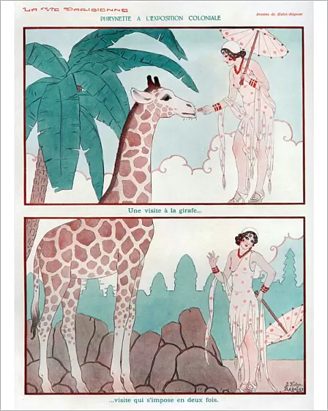 La Vie Parisienne 1931 1930s France cc giraffes safaris jungle
