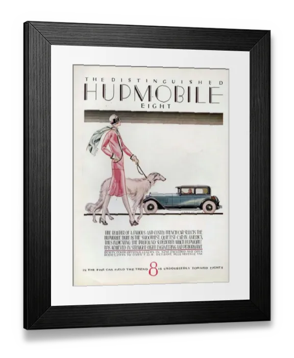 Framed Print : Hupmobile 1926 1920s USA cc cars dogs Framed Print : Hupmobile 1926 1920s USA cc cars dogs