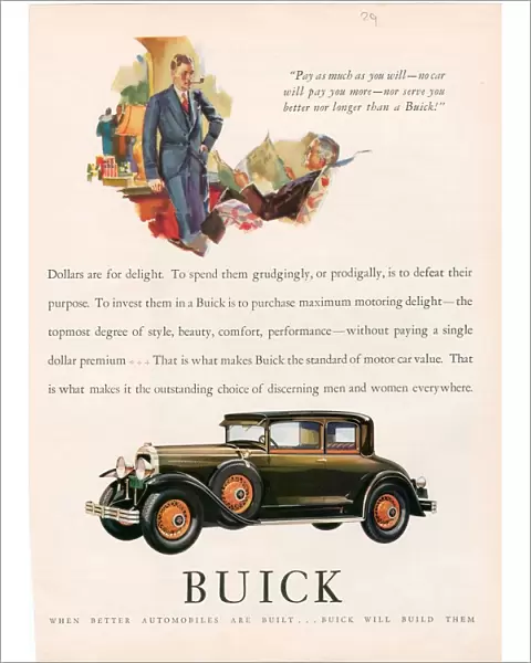 Buick 1929 1920s USA cc cars pipes smoking