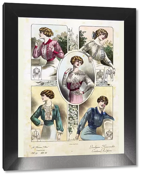 French Fashion 1908 1900s France cc womens portraits