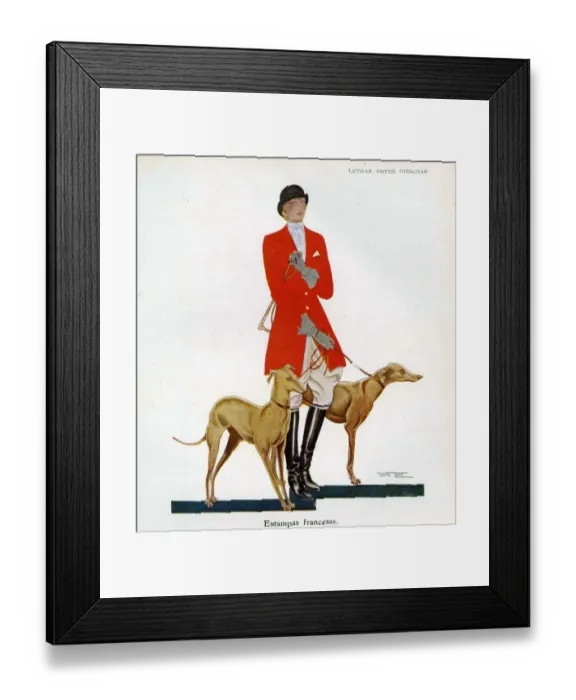 Framed Print : Woman in Hunting outfit with hounds 1929 1920s Spain cc hunting fox riding hounds Framed Print : Woman in Hunting outfit with hounds 1929 1920s Spain cc hunting fox riding hounds
