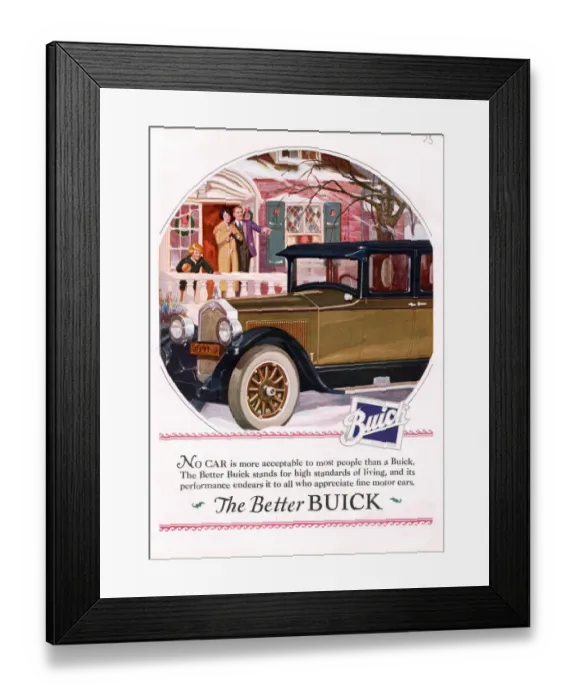 Framed Print : Buick 1925 1920s USA cc cars Framed Print : Buick 1925 1920s USA cc cars