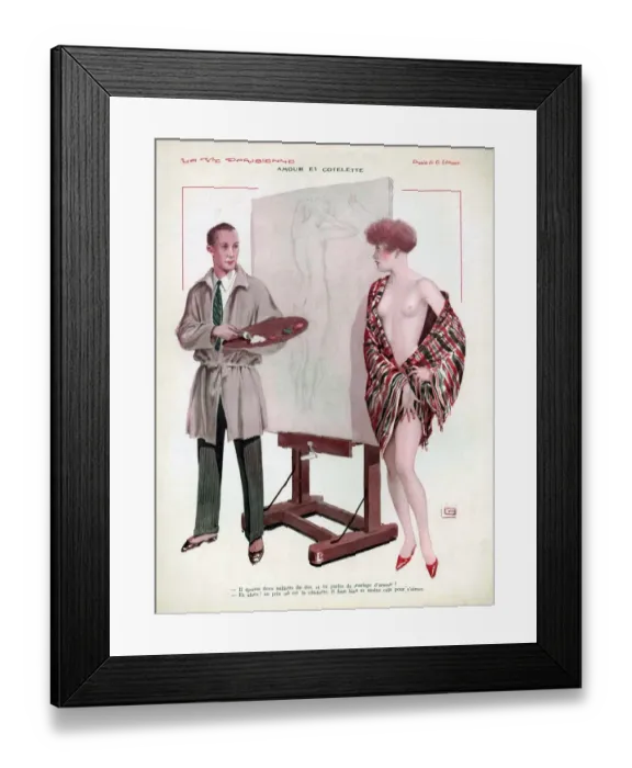 Framed Print : La Vie Parisienne 1929 1920s France cc portraits artists paintings nudes erotica Framed Print : La Vie Parisienne 1929 1920s France cc portraits artists paintings nudes erotica