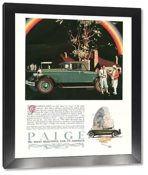 Paige 1927 1920s USA cc cars rainbows