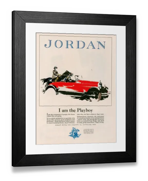Framed Print : Jordan 1926 1920s USA cc cars horses Framed Print : Jordan 1926 1920s USA cc cars horses
