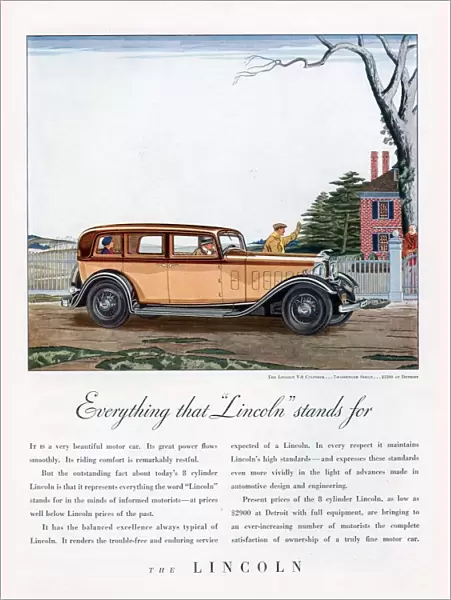 Lincoln 1932 1930s USA cc cars